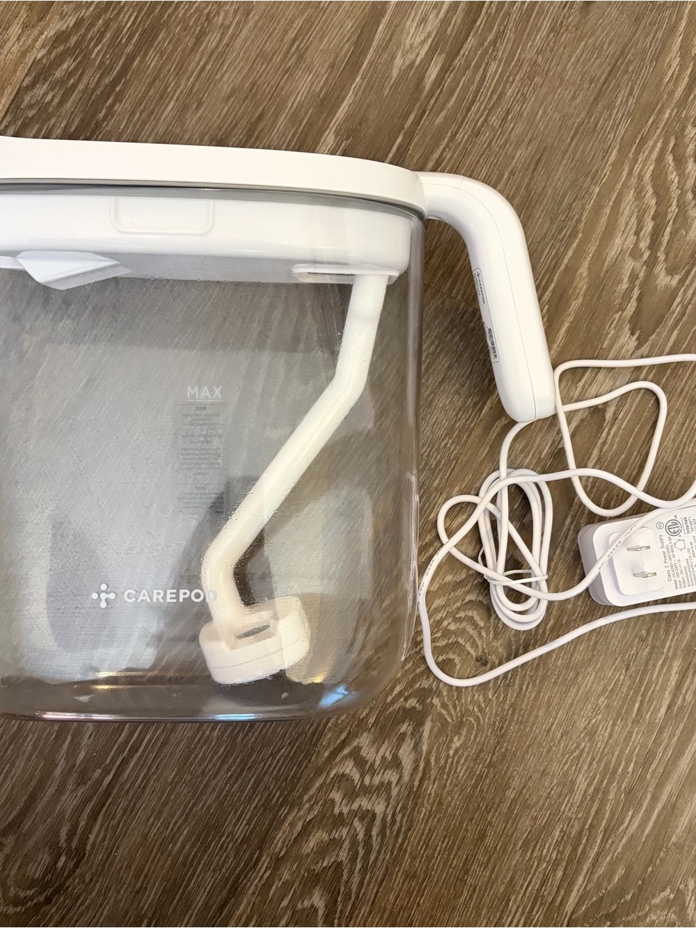 White Portable Humidifier - Clear Tank